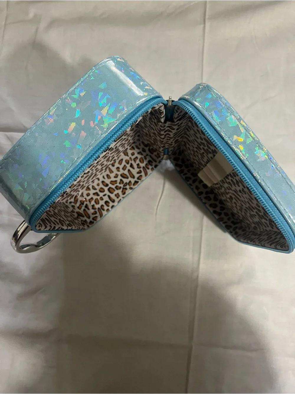 Girls' Blue Sparkle Snowflake Carry Tote - Character Silhouette